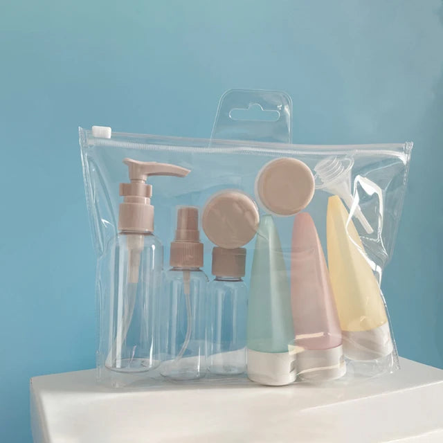 ensemble de voyage de bouteilles cosmétiques
