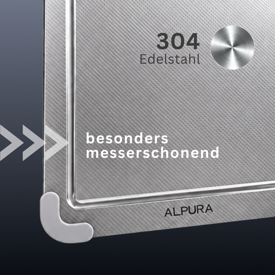 Tagliere in acciaio inox ALPURA™ versione 3.0