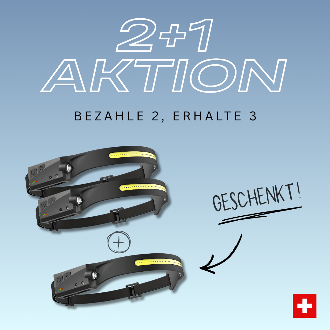 230° Stirnlampe MOTIONLIGHT™ – das Original! (LAGERRÄUMUNG!)