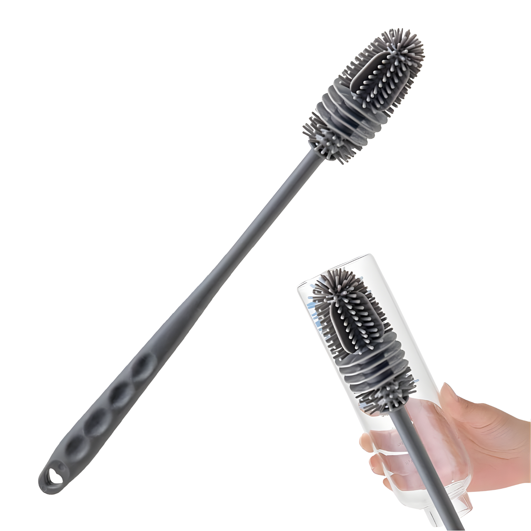 Silikonbürste für Flaschen und Gläser