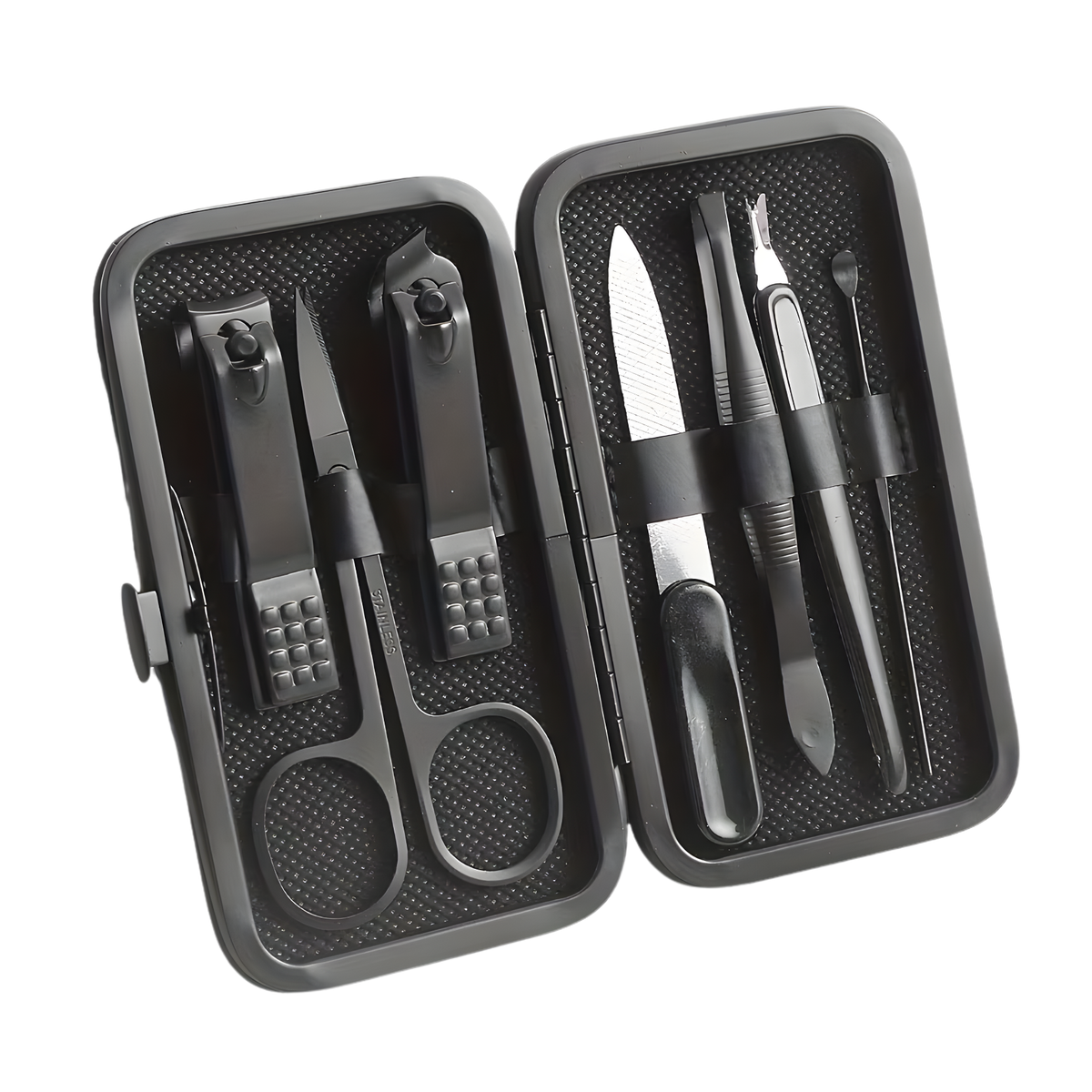 Set per la cura delle unghie in custodia da viaggio, 7 pezzi