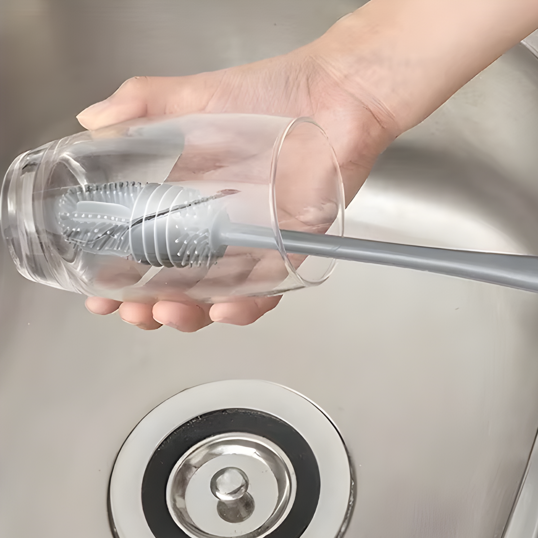 Silikonbürste für Flaschen und Gläser