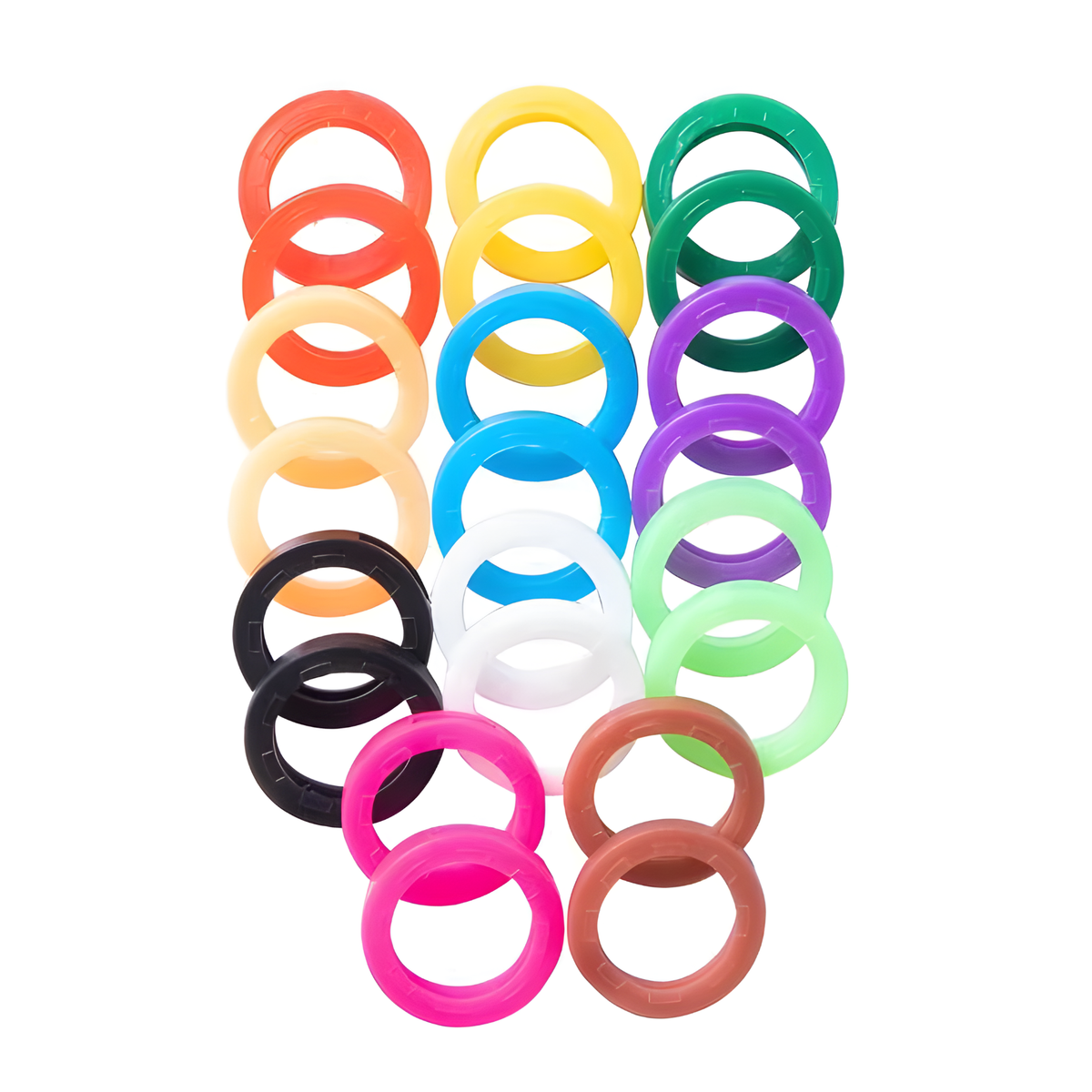 Coprichiavi colorati 12 pz.