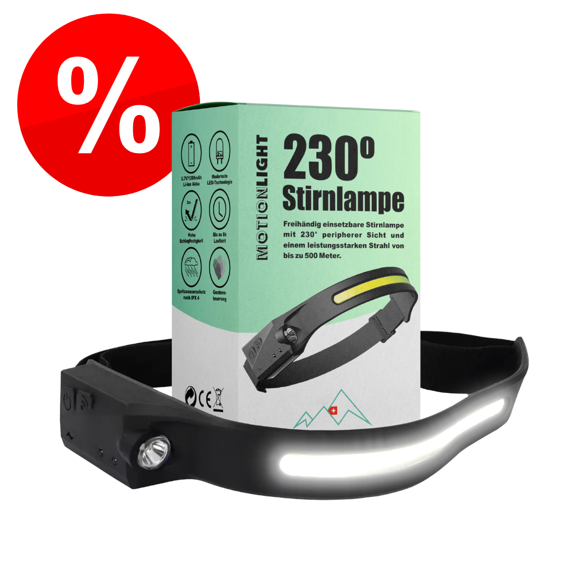230° Headlamp MOTIONLIGHT™ – the Original! (WAREHOUSE CLEARANCE!)