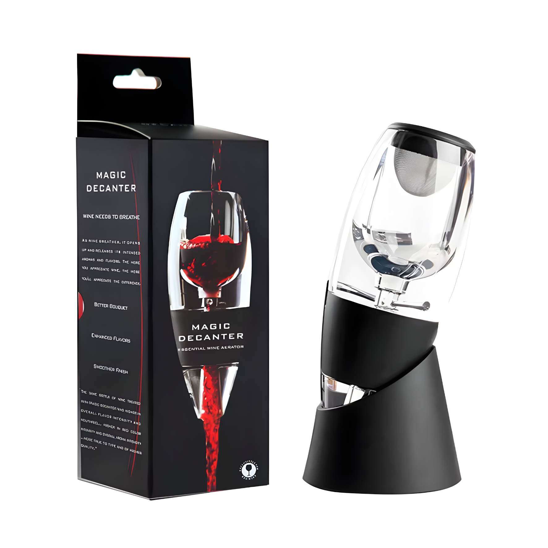 Wine aerator using Bernoulli air principle