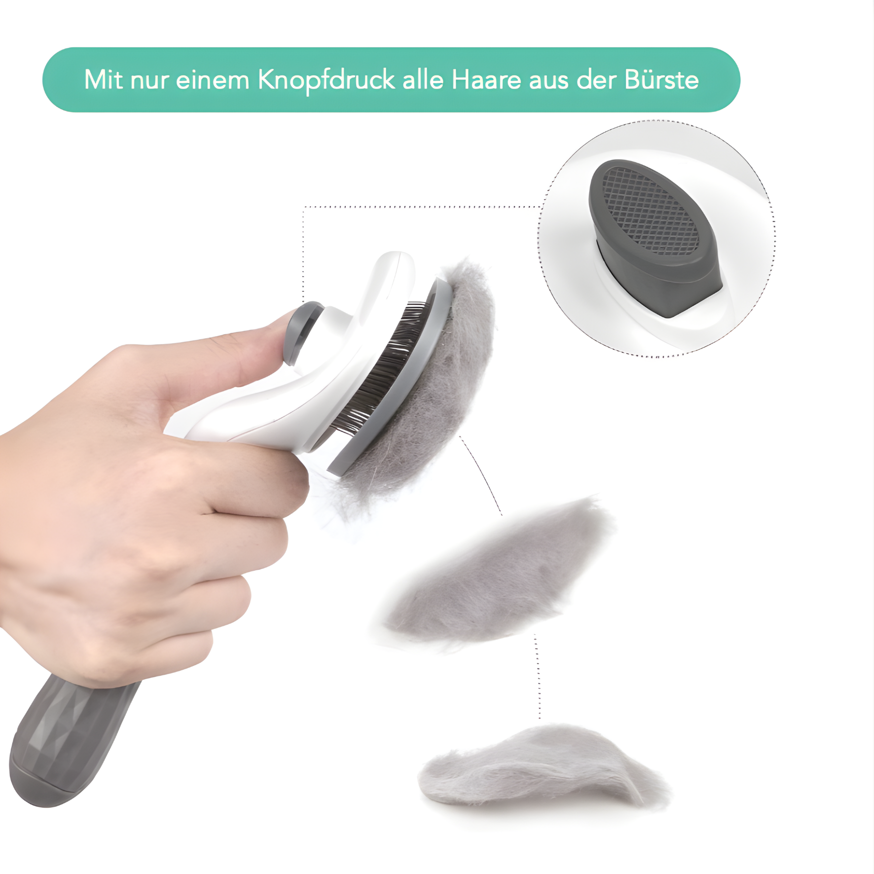 Selbstreinigende Tierhaarbürste Paw's Friend™