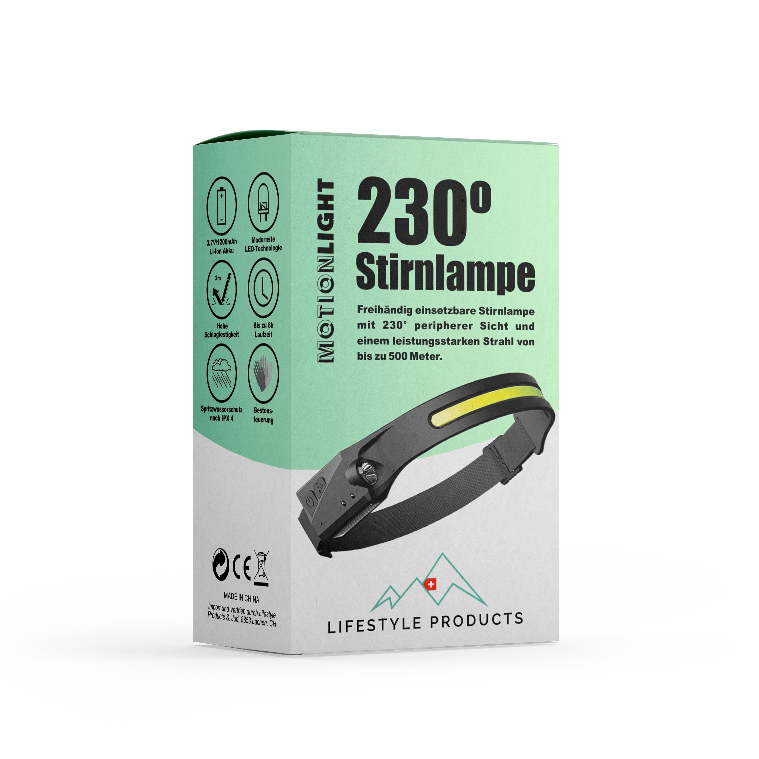 230° Stirnlampe MOTIONLIGHT™ – das Original!