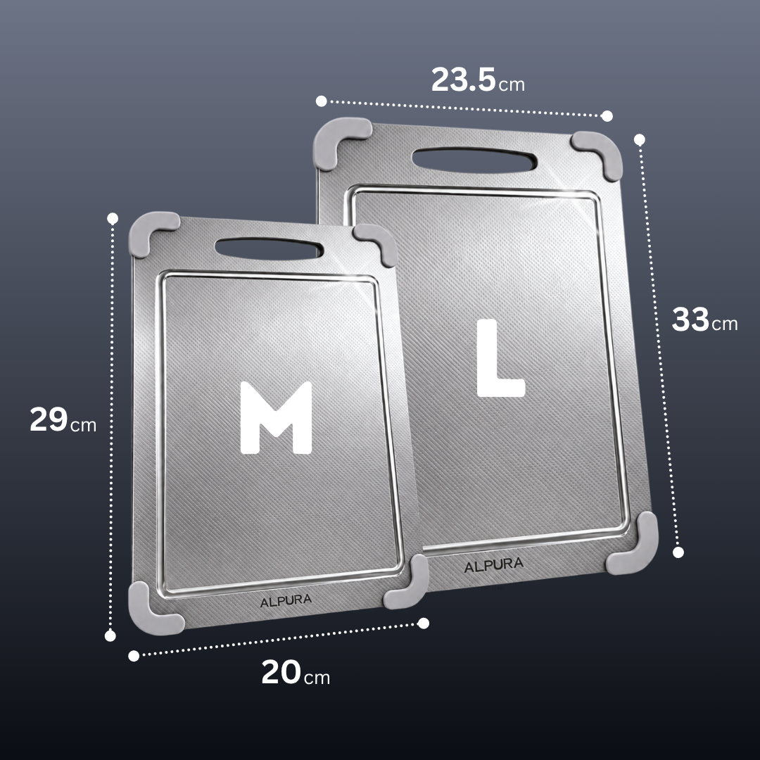 Tagliere in acciaio inox ALPURA™ versione 3.0