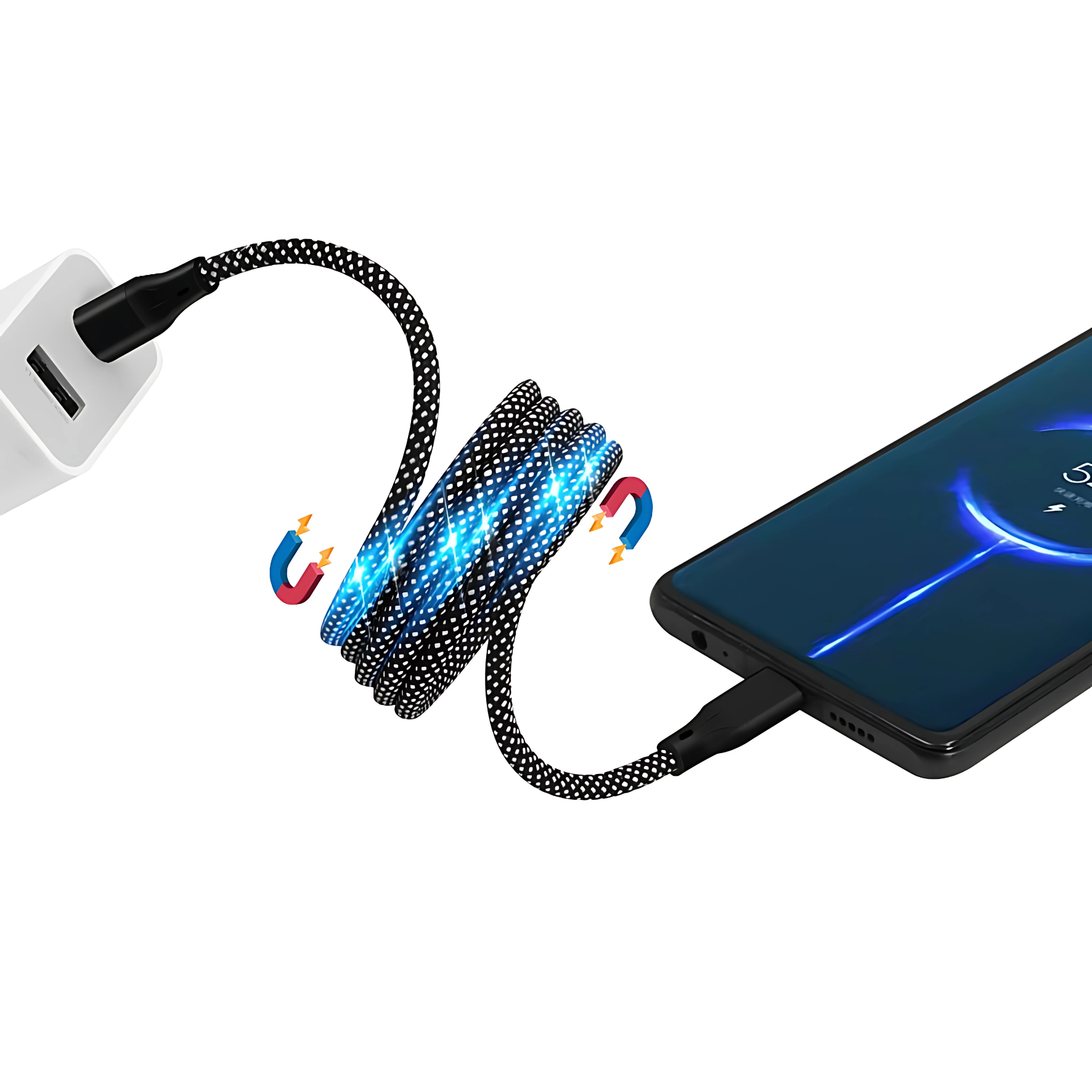Câble de charge USB-C auto-rétractable Magique™ (1,0 m)