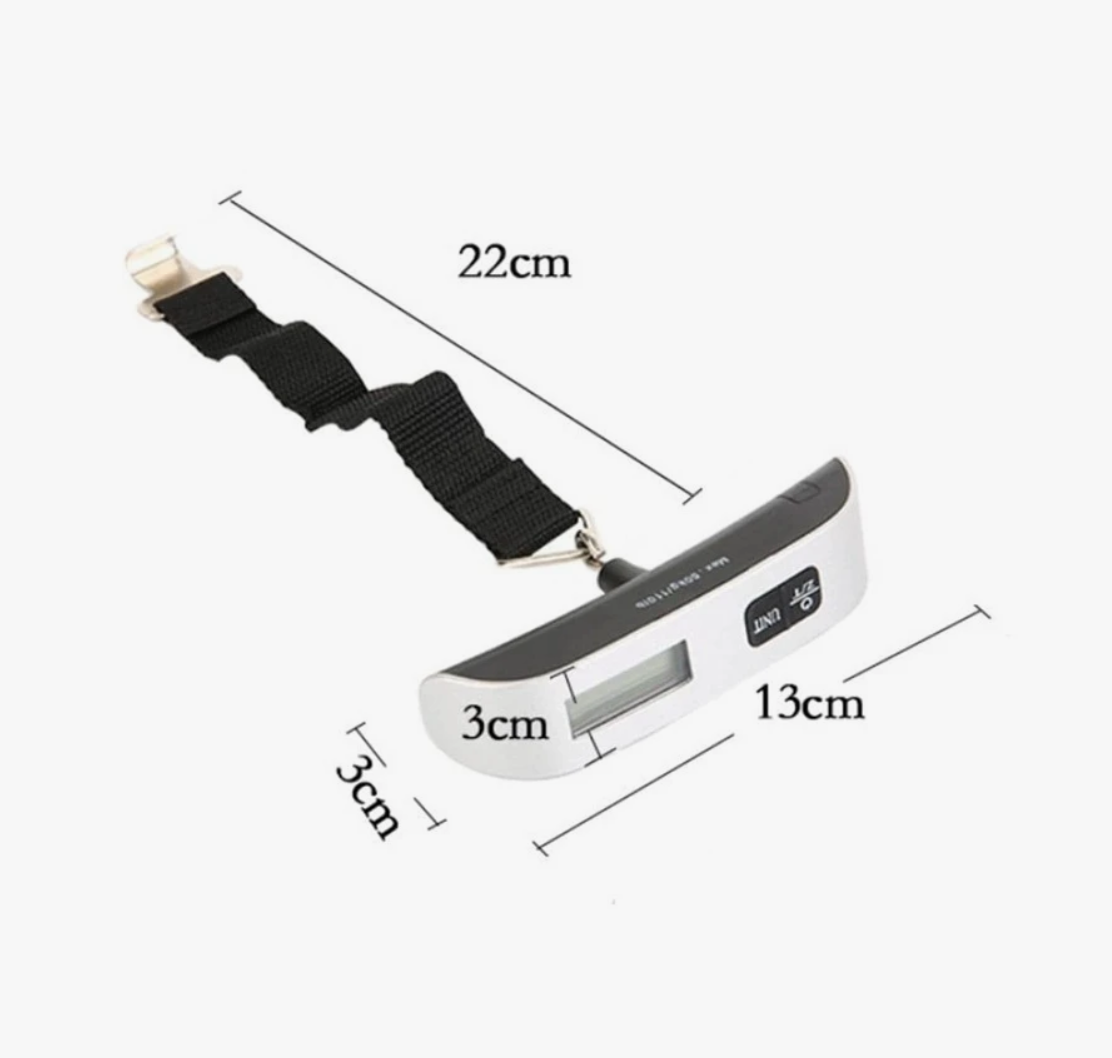 Kofferwage bis 50kg (inkl. Batterien)