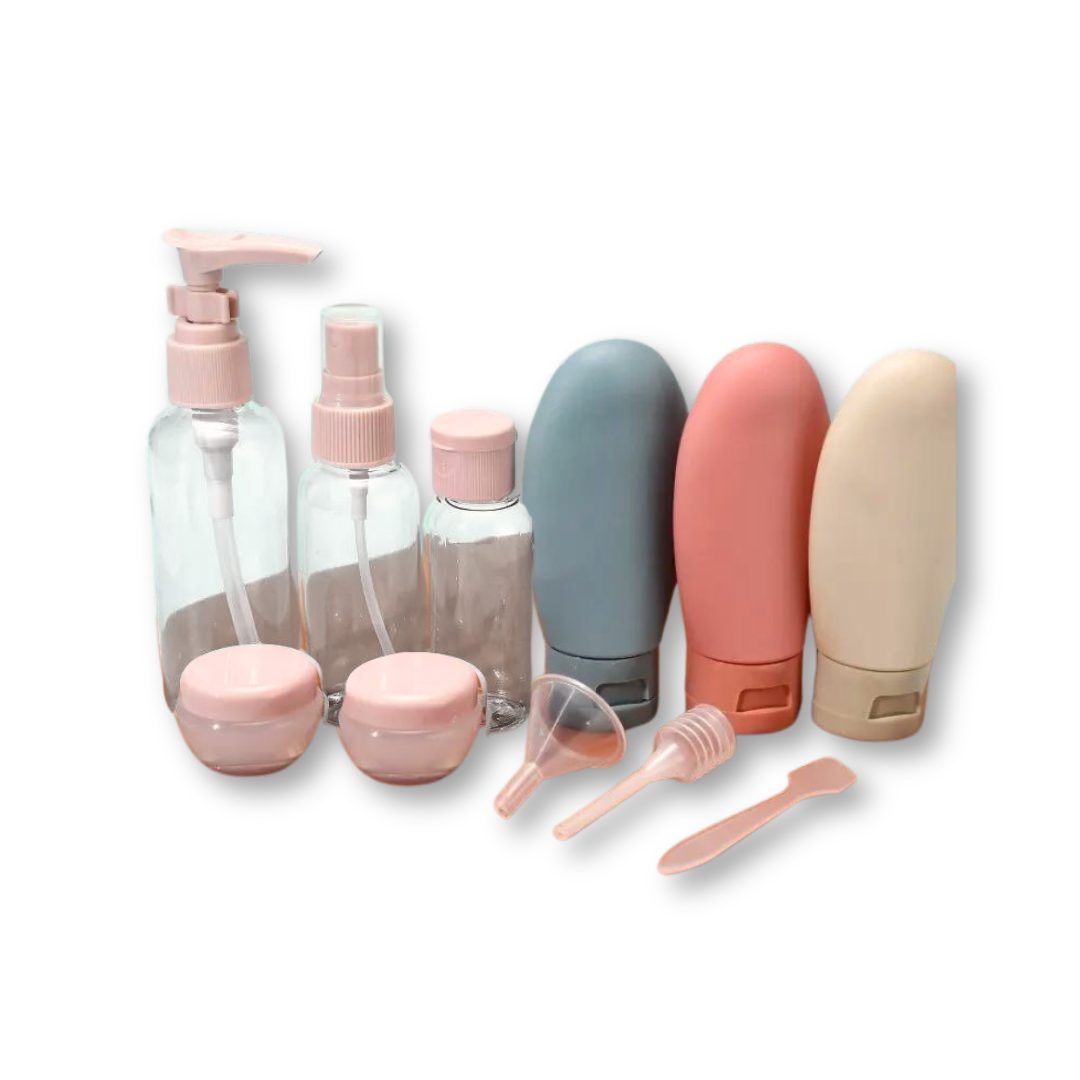 ensemble de voyage de bouteilles cosmétiques