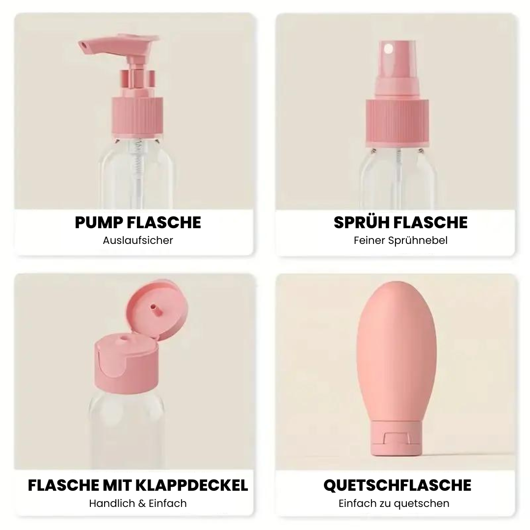 ensemble de voyage de bouteilles cosmétiques