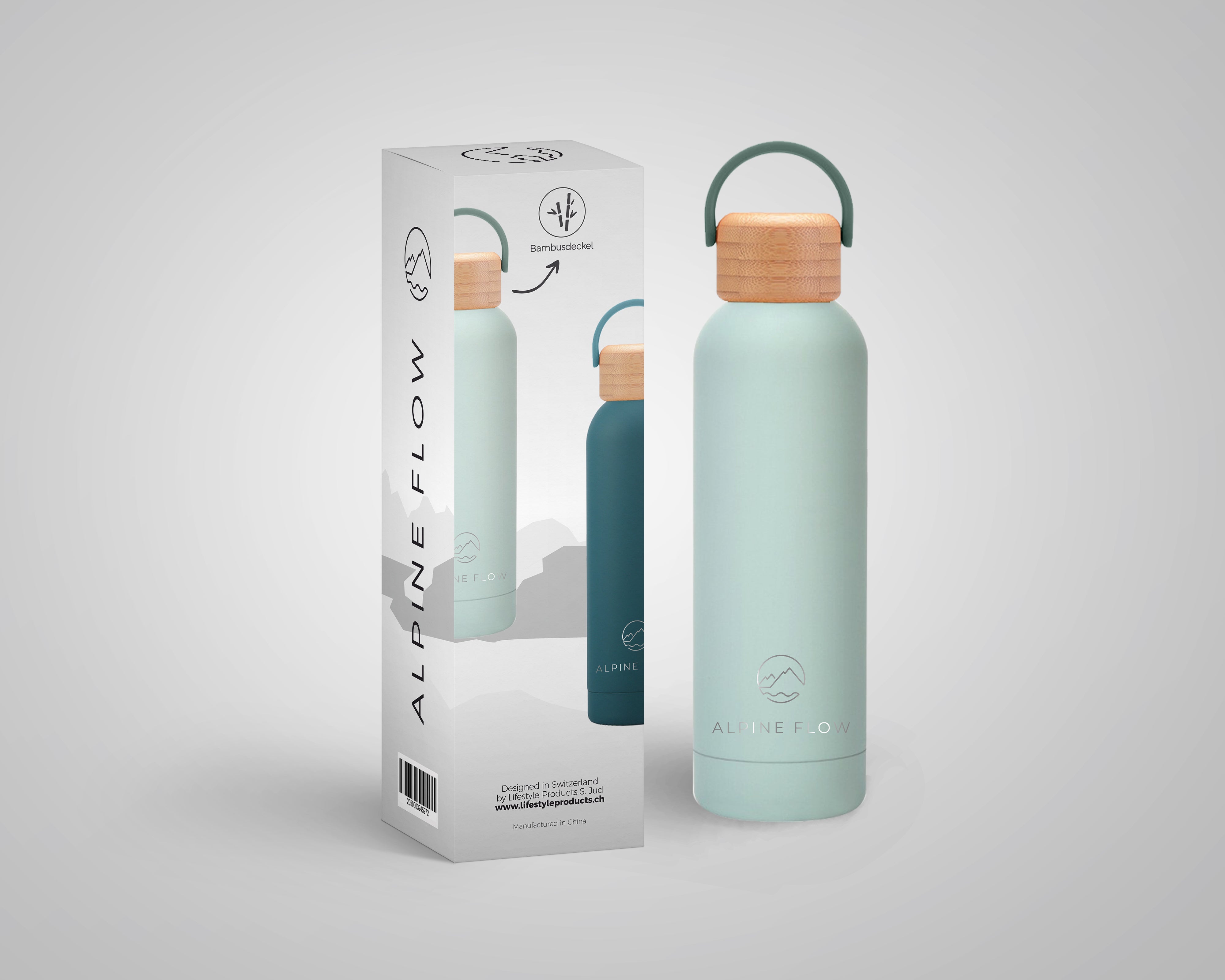 AlpineFlow™ Edelstahl Trinkflasche