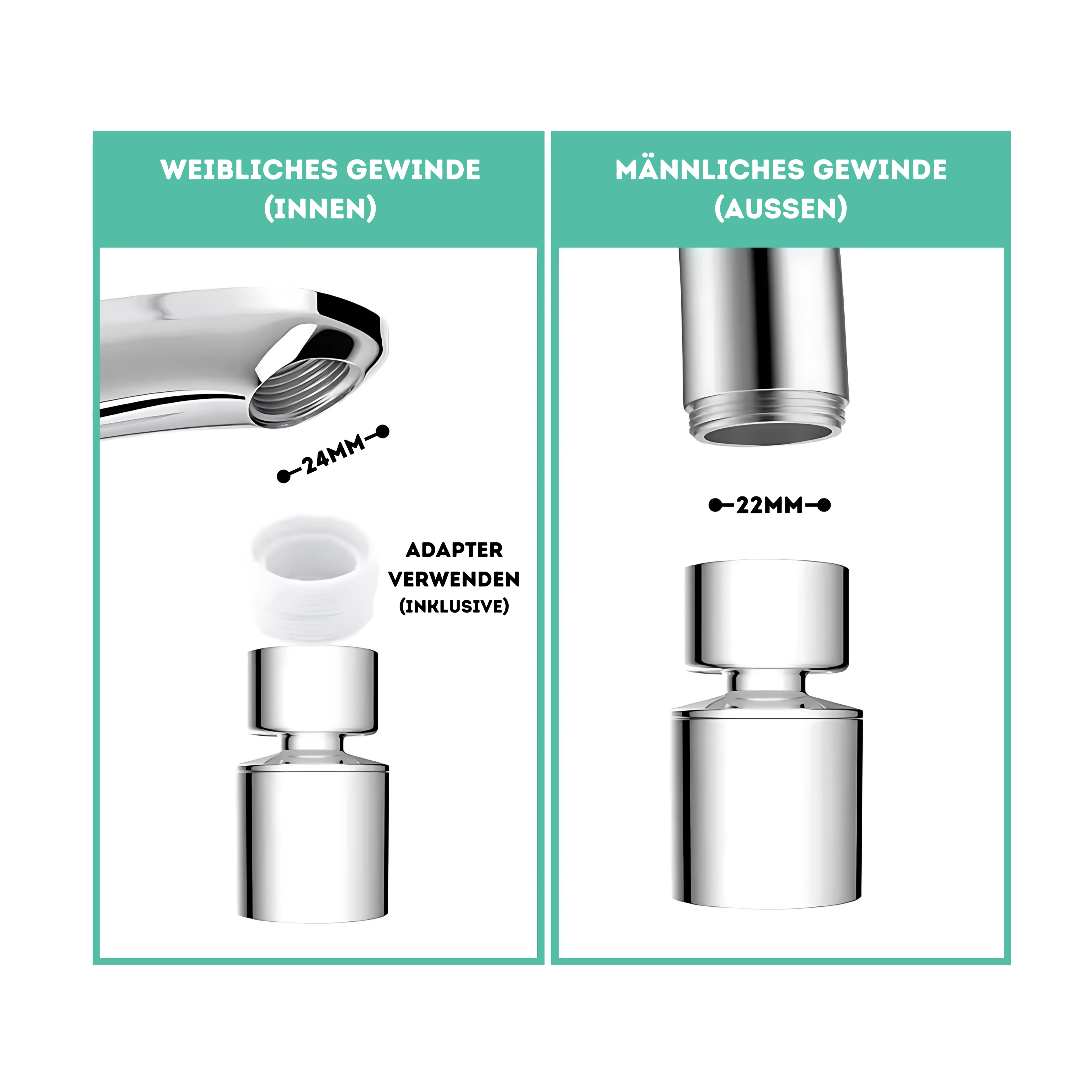 FlexiFlow™ Wasserhahnaufsatz