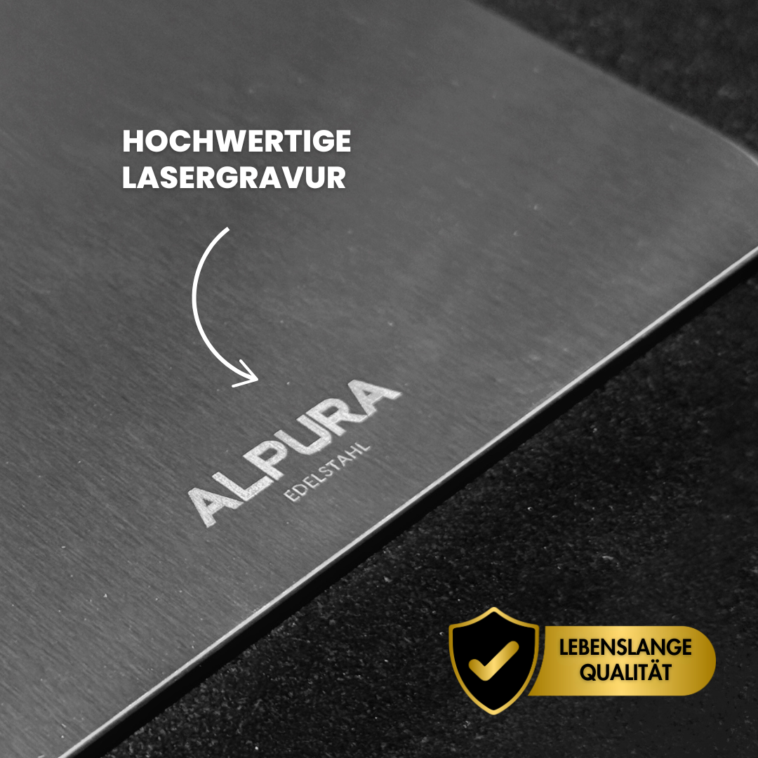 Planche à découper en acier inoxydable Alpura™