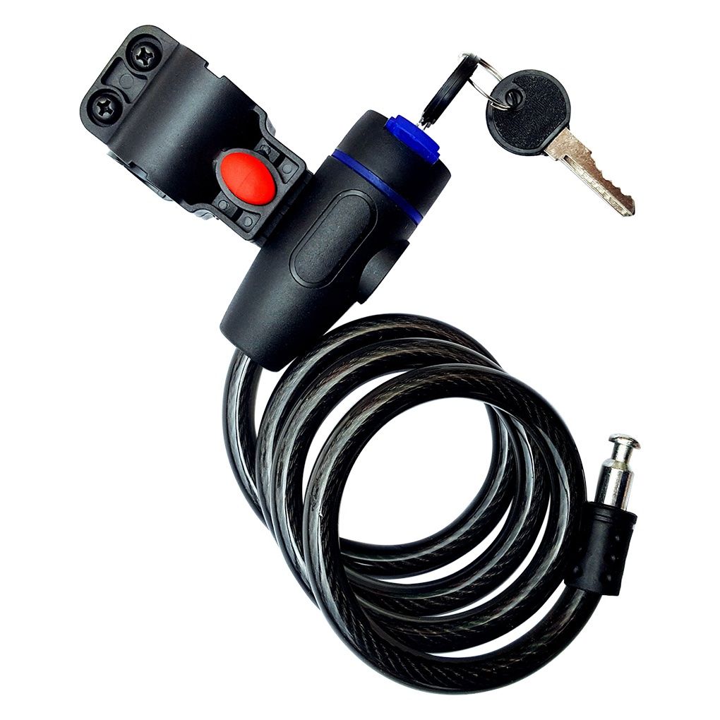bicycle lock with saddle attachment