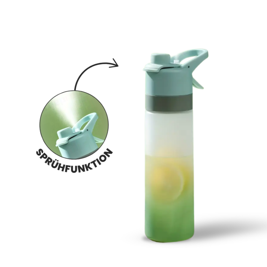 drinking bottle with spray function