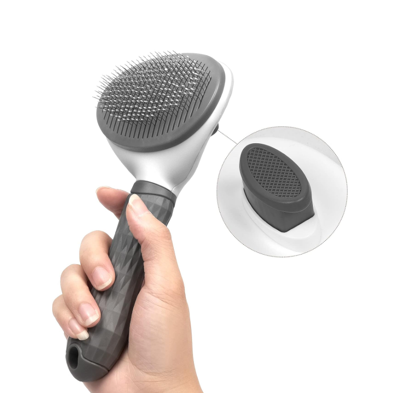 Brosse autonettoyante pour poils d'animaux