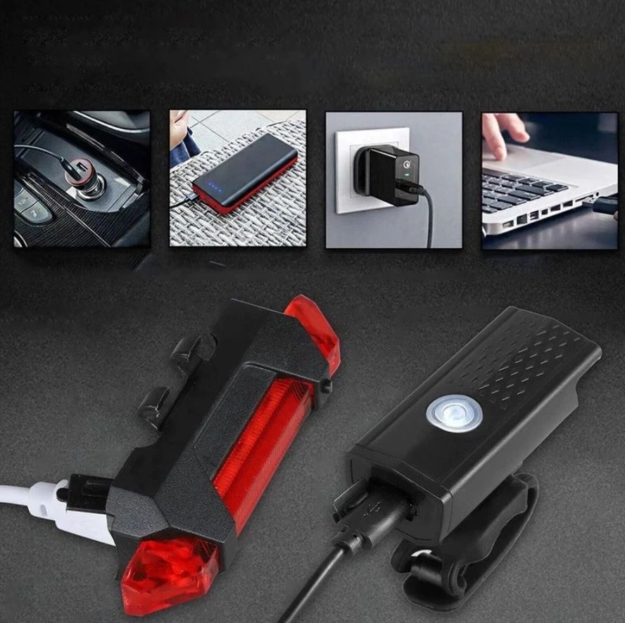 Fahrrad Lichtset LED (vorne + hinten)