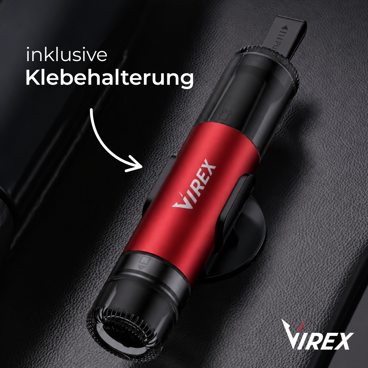 Strumento di emergenza per auto 2-in-1 frangivetro e tagliacinture VIREX™