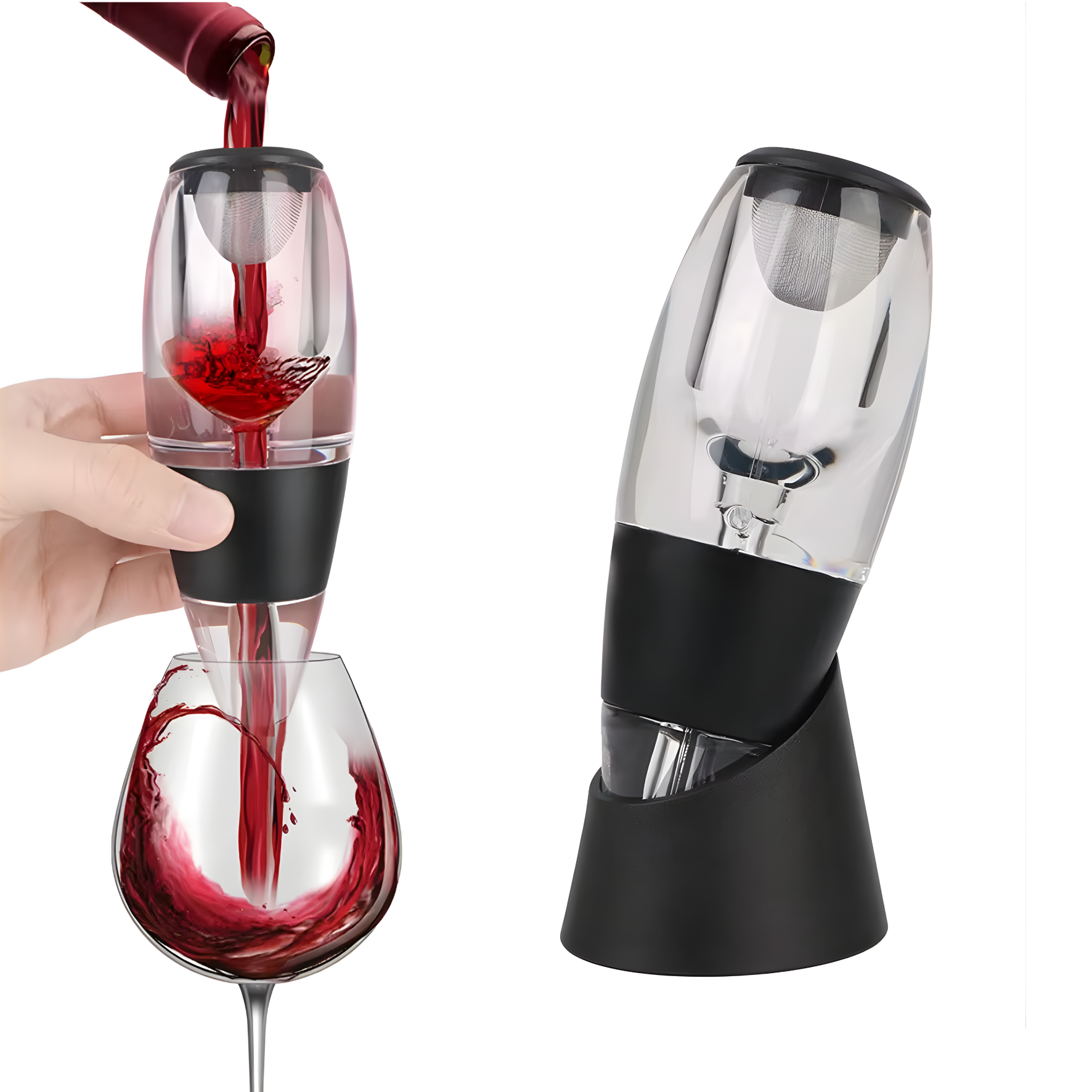 Wine aerator using Bernoulli air principle