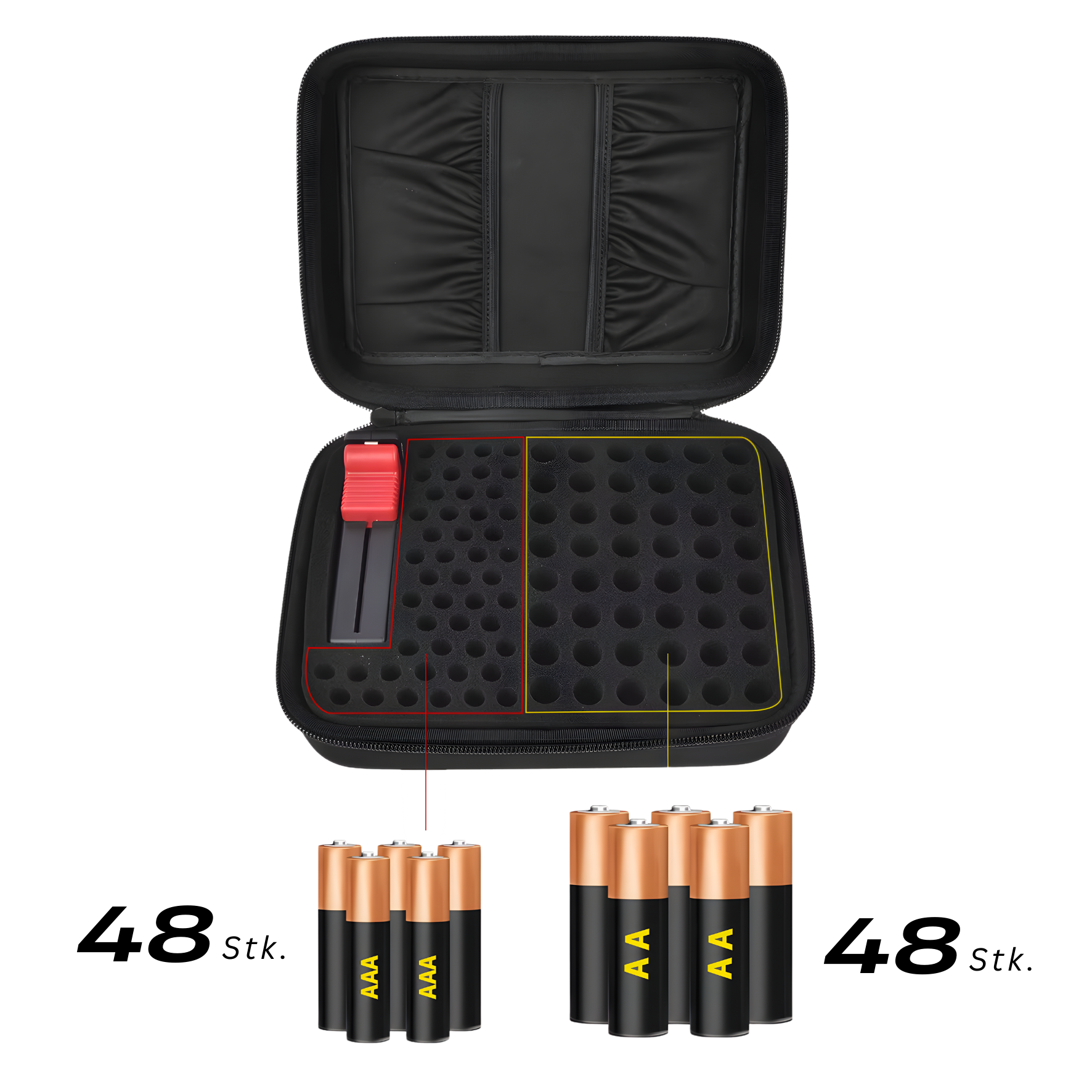 Battery organizer, high-quality case