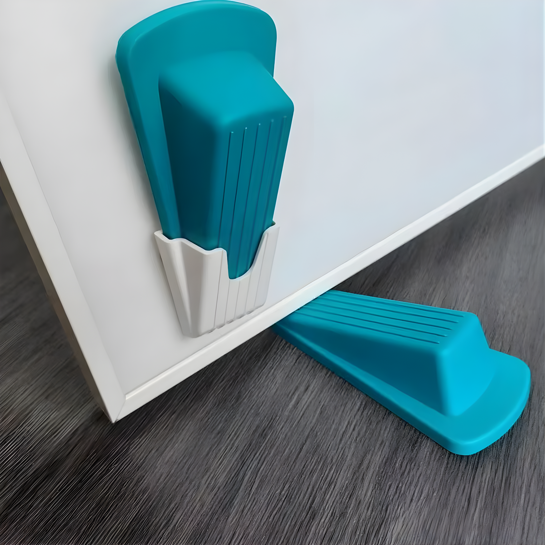 Butée de porte avec fixation adhésive