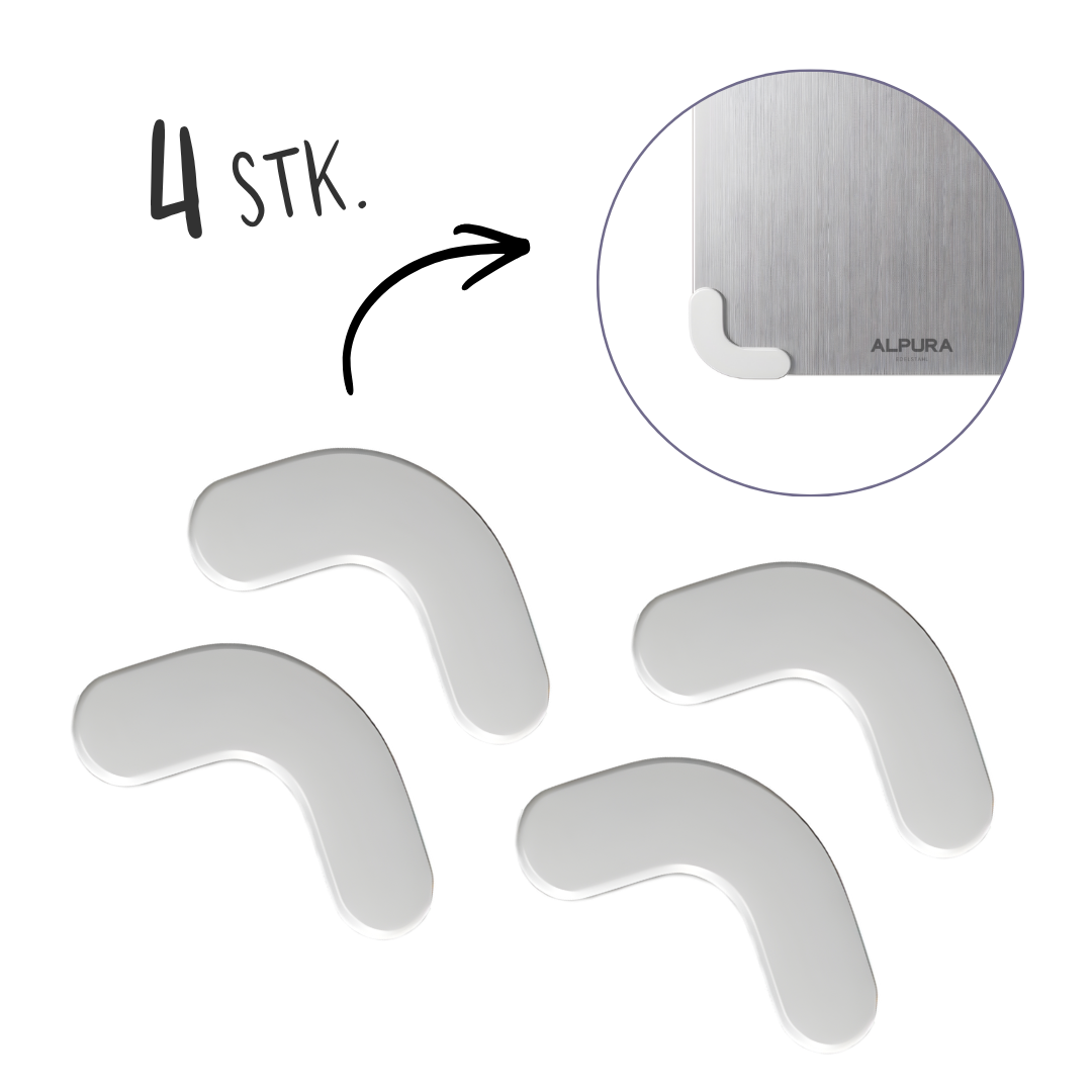 Ersatz Silikon-Ecken für Alpura Schneidebrett 2.0 (Set mit 4 Stk.)