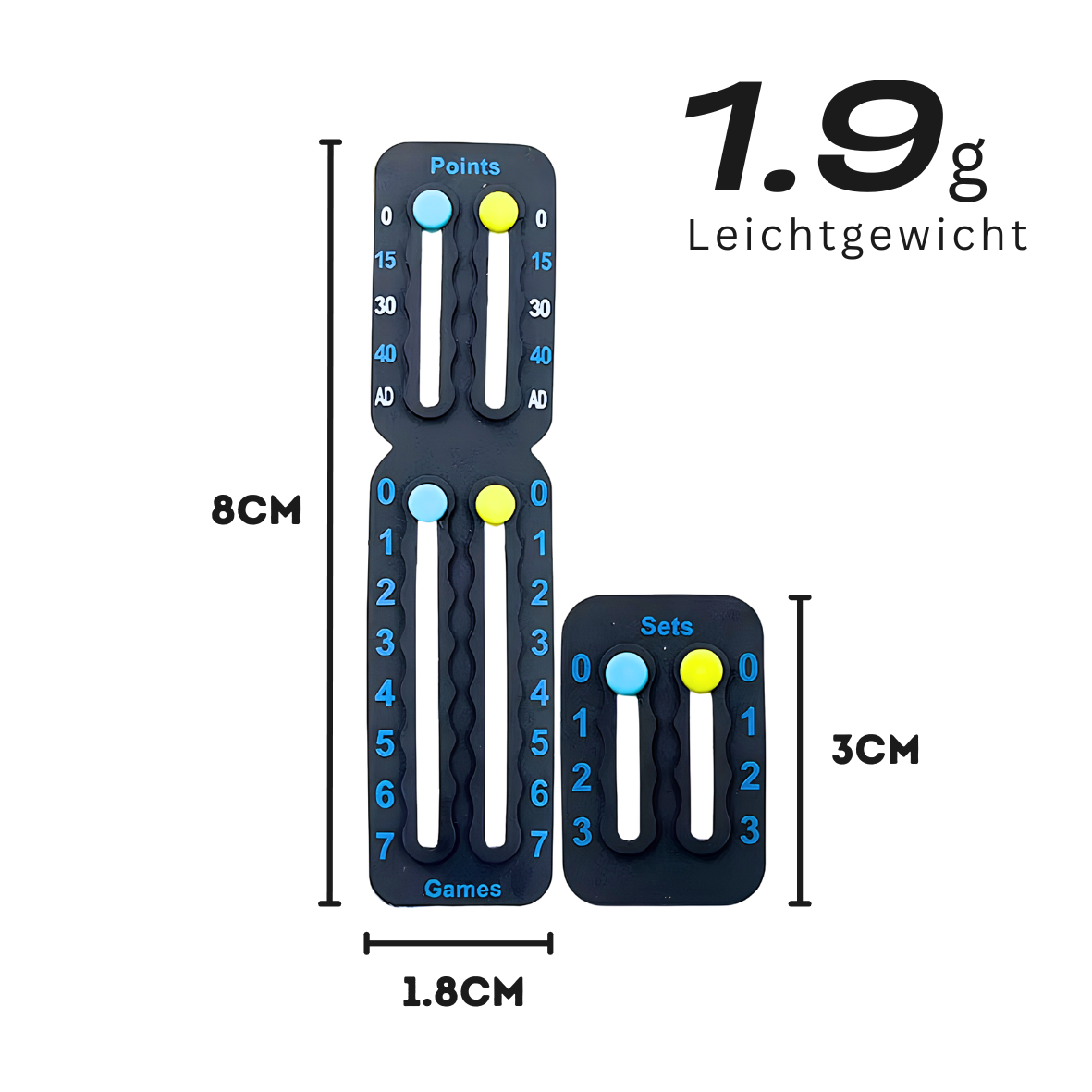 Punktezähler Tennis / Padel selbstklebend