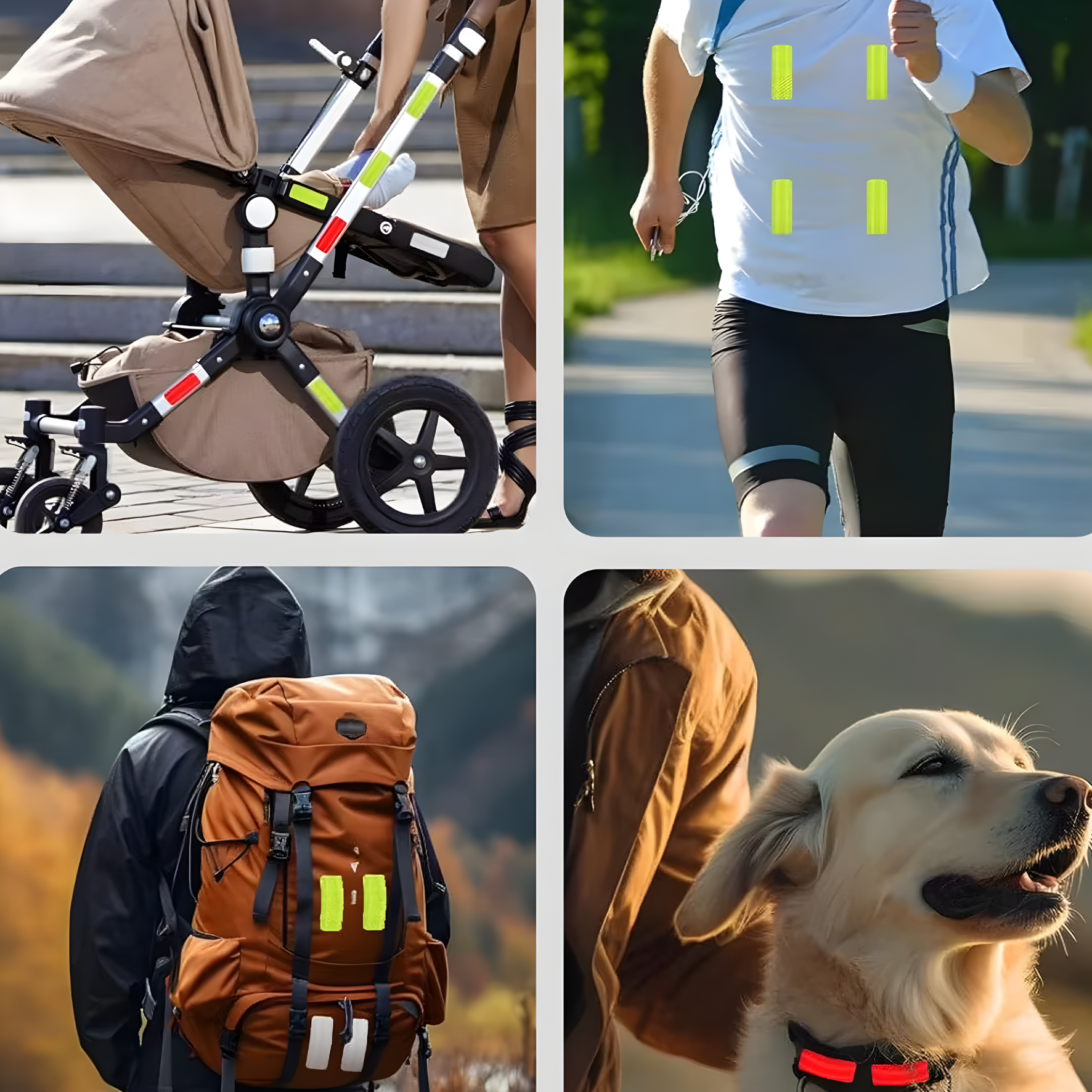 Autocollants de sécurité réfléchissants, 50 pièces.