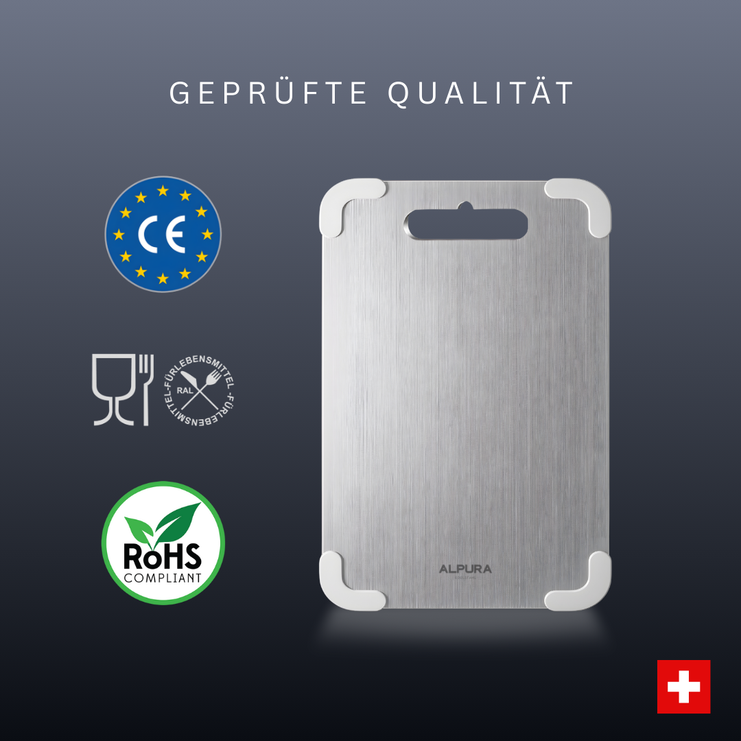 Alpura™ Stainless Steel Cutting Board 2.0