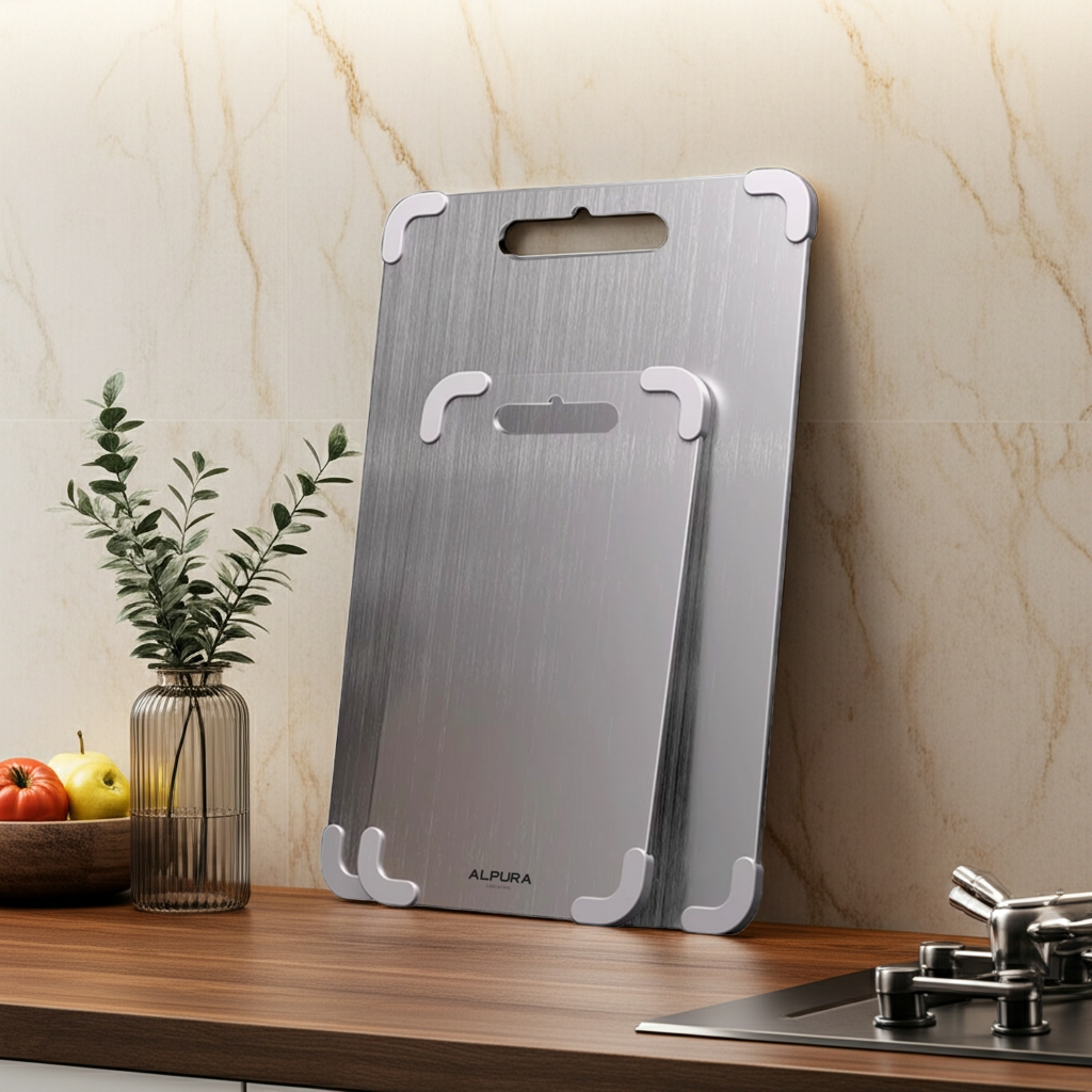 Alpura™ Edelstahl Schneidebrett 2.0