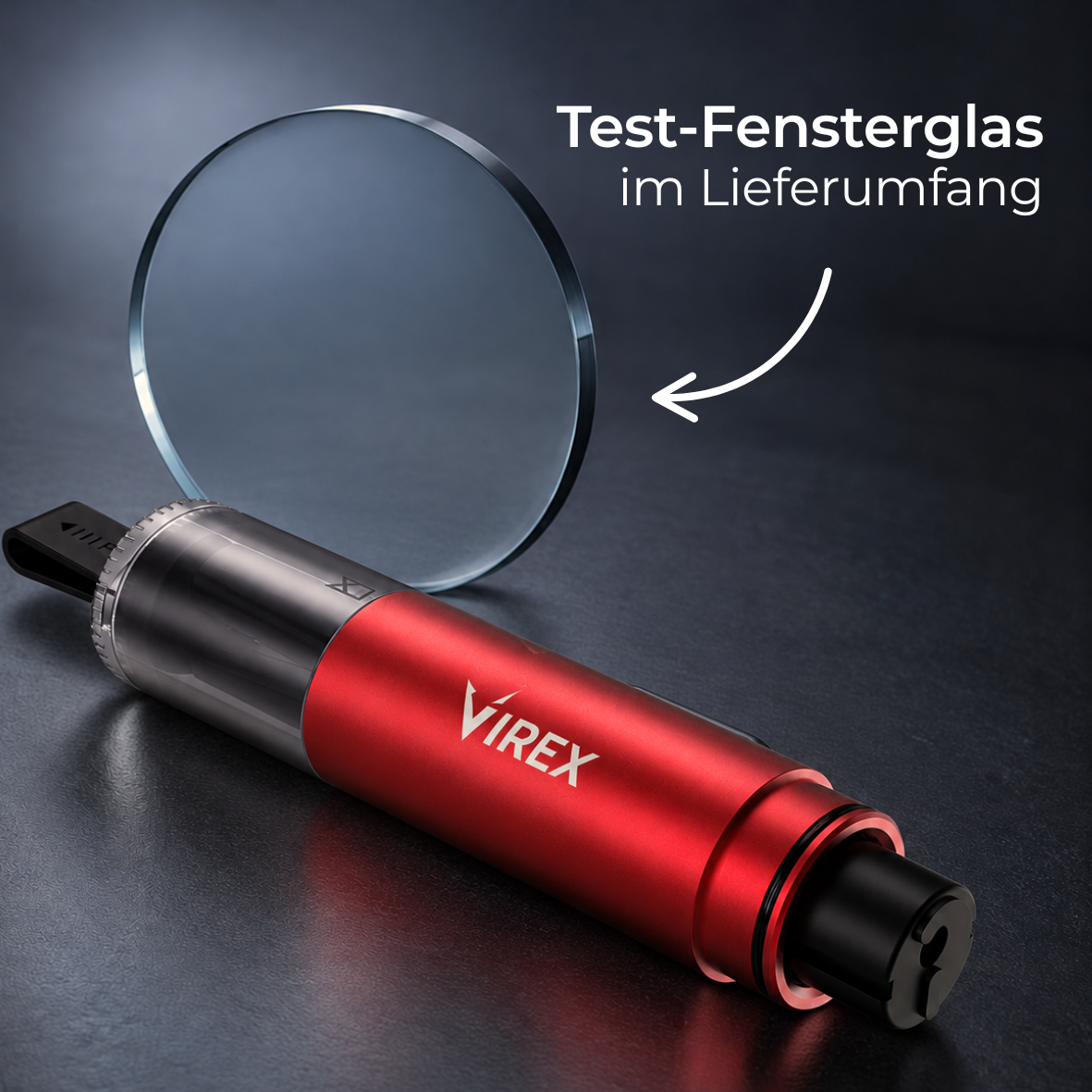 Strumento di emergenza per auto 2-in-1 frangivetro e tagliacinture VIREX™