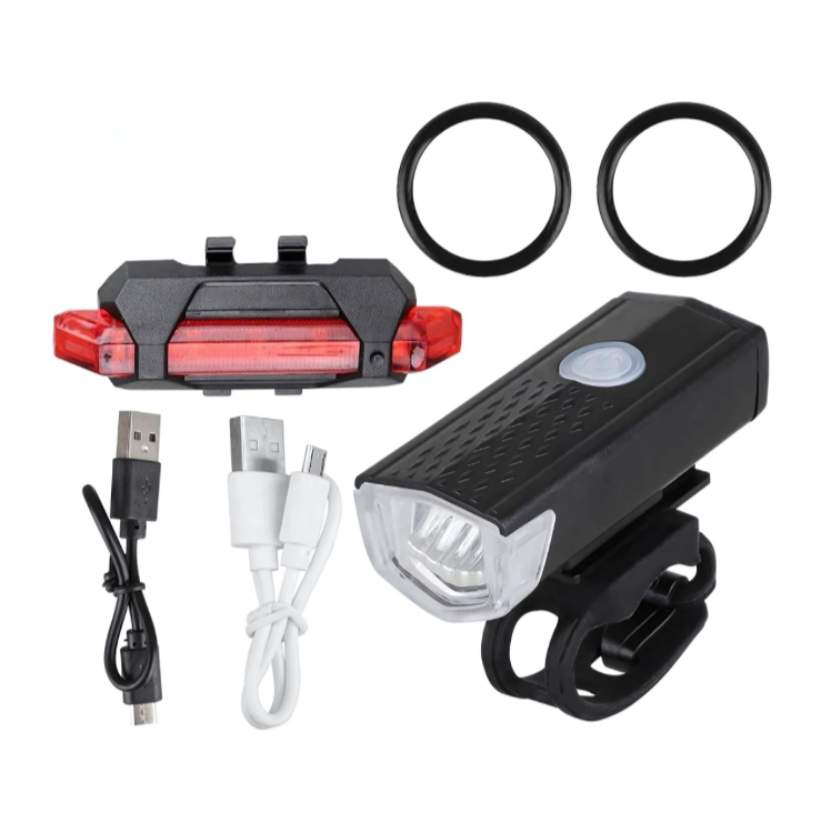Bicycle light set LED (front + rear)